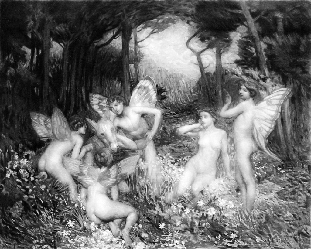 Lucien Hector Monod (1867-1957) - Les Sylphs (A Midsummer Night's Dream) (1902)